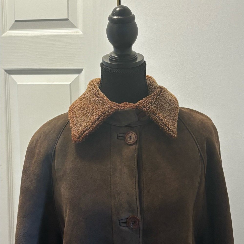 VERY GOOD DEAL!!!🔥 Beautiful AUTHENTIC Dominic Bellissimo Shearling Long Coat - Picture 12 of 13